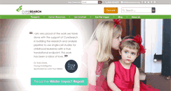 Desktop Screenshot of curesearch.org